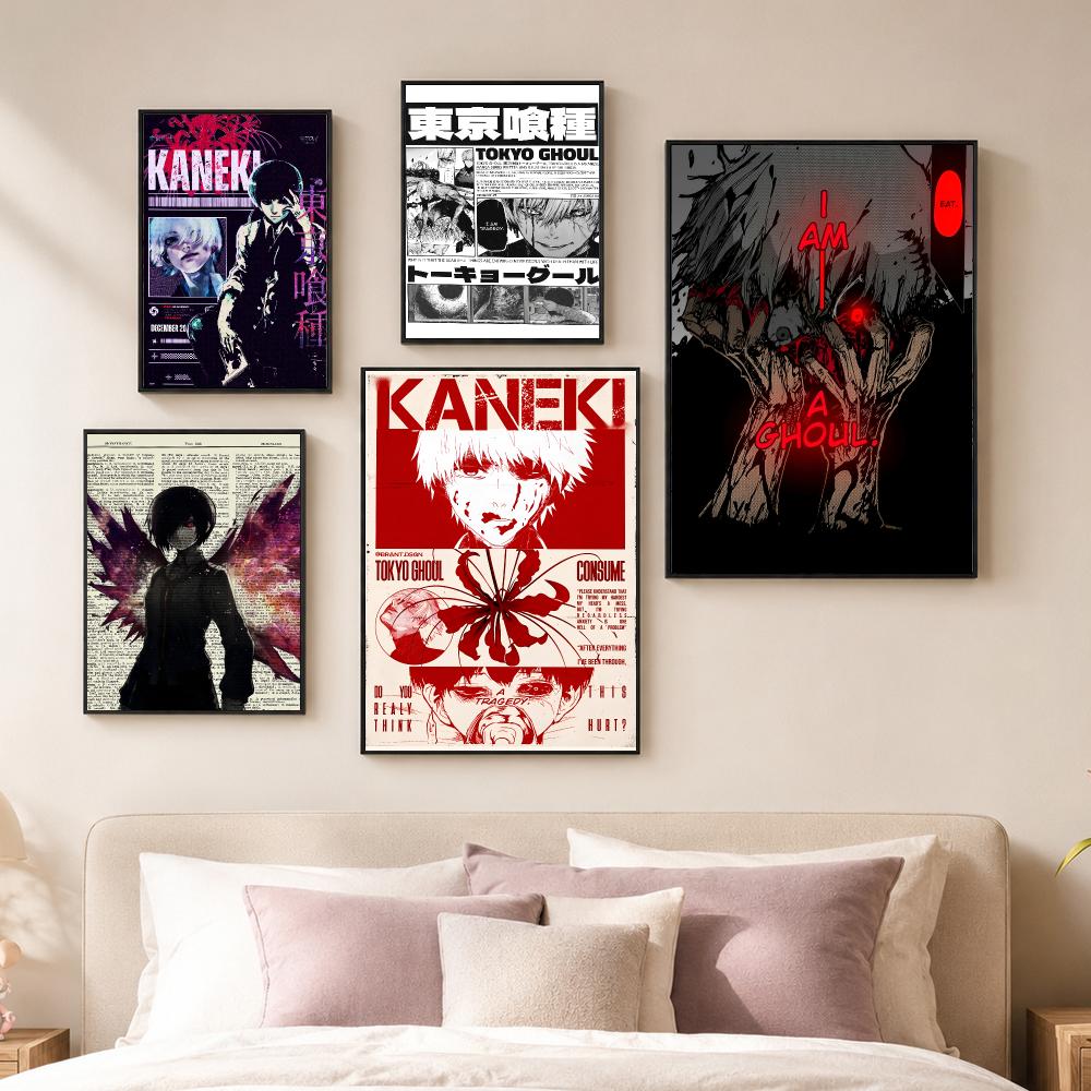 โปสเตอร์อนิเมะ Tokyo Ghoul วิน - Home Decor Tokyo บทวิจารณ์และราคา