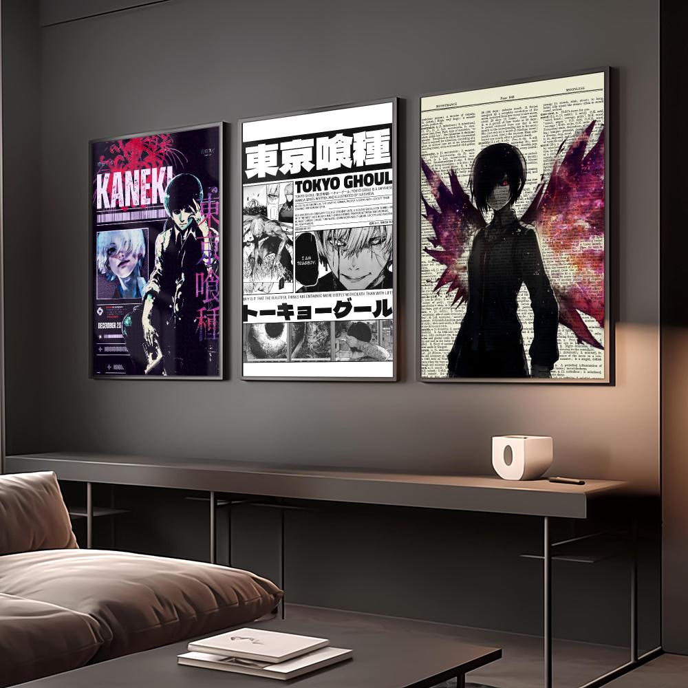 โปสเตอร์อนิเมะ Tokyo Ghoul วิน - Home Decor Tokyo บทวิจารณ์และราคา