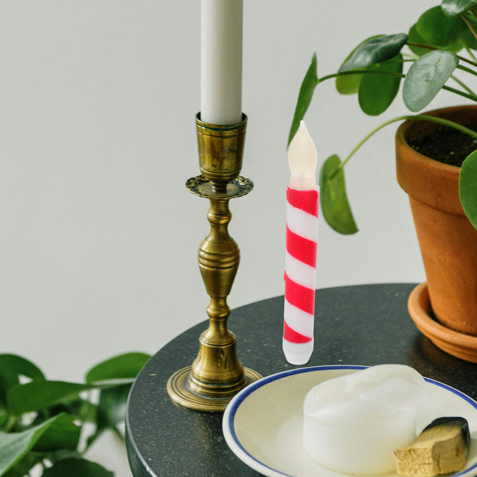 เทียนแท่งไร้เปลวไฟ 6 ชิ้น ใช้แ - Home Decor White บทวิจารณ์และราคา