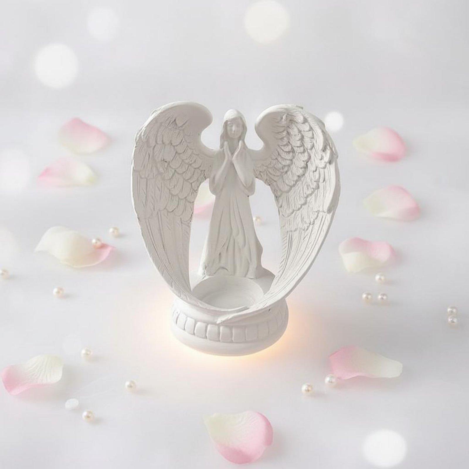รูปปั้นนางฟ้าเรซินสีขาว ดีไซน์ - Home Decor White บทวิจารณ์และราคา