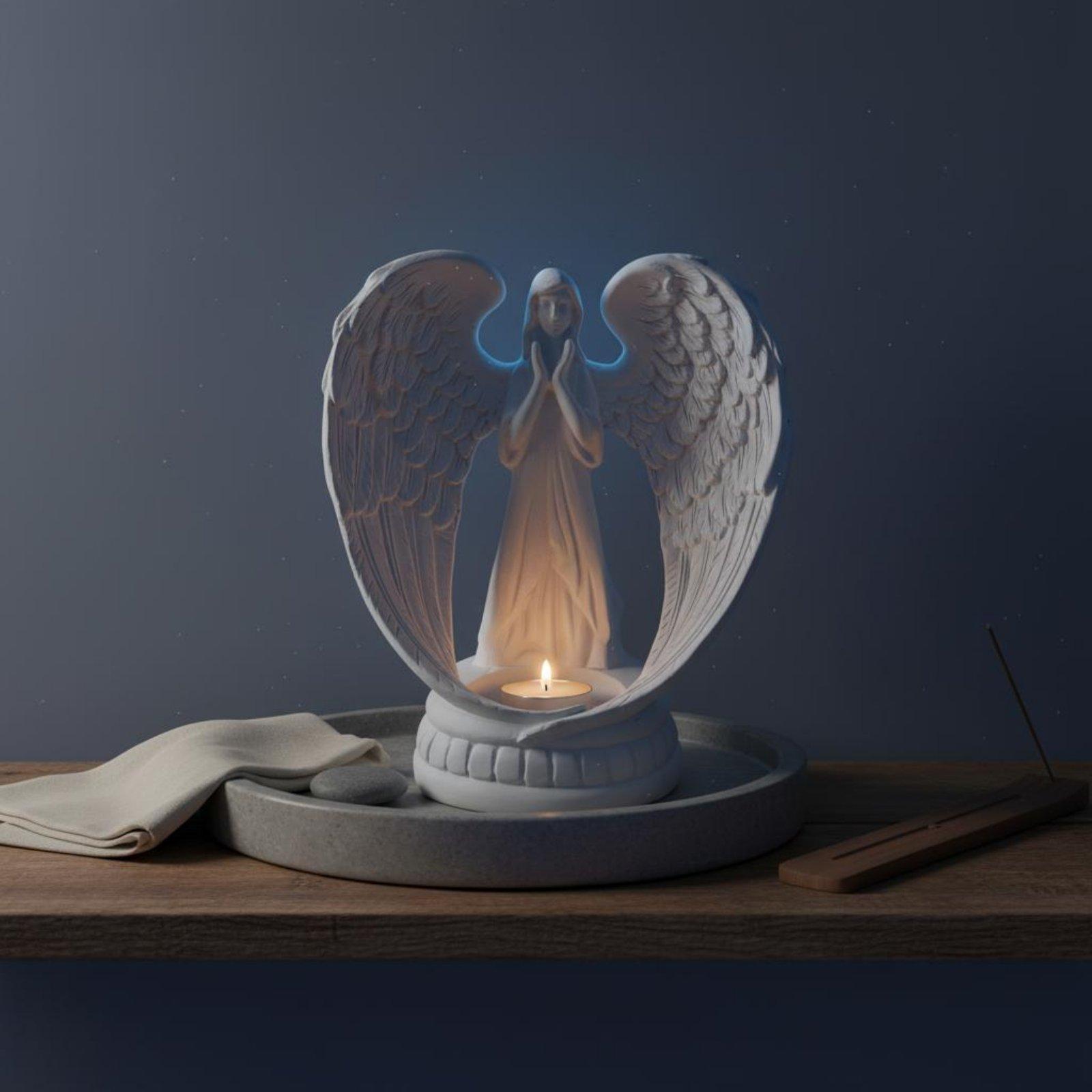 รูปปั้นนางฟ้าเรซินสีขาว ดีไซน์ - Home Decor White บทวิจารณ์และราคา