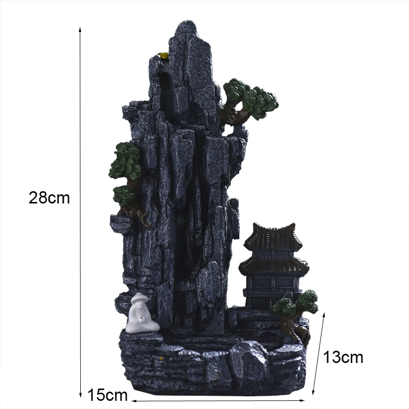 1 PC น้ําตก Backflow ธูป Burne - Incense Stick Holder บทวิจารณ์และราคา