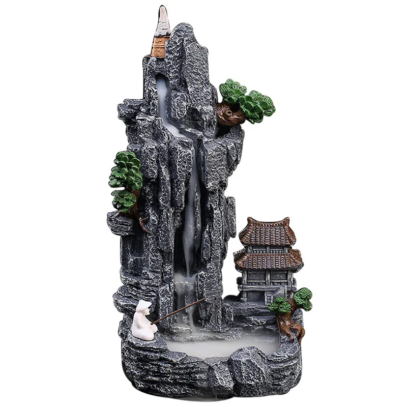 1 PC น้ําตก Backflow ธูป Burne - Incense Stick Holder บทวิจารณ์และราคา