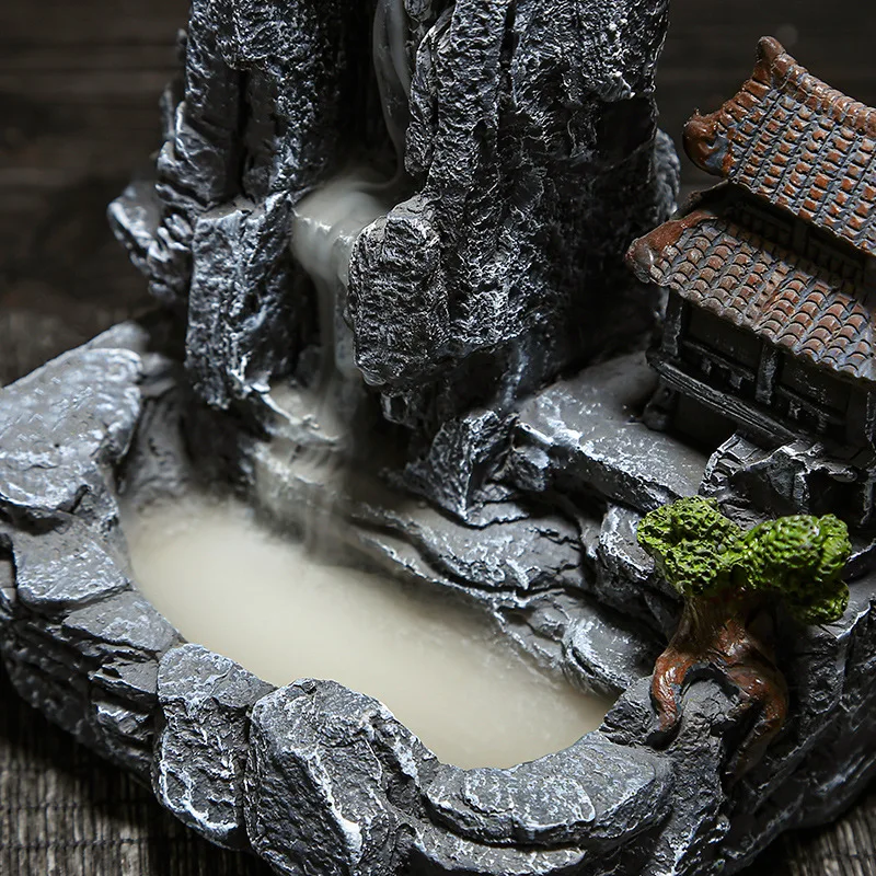 1 PC น้ําตก Backflow ธูป Burne - Incense Stick Holder บทวิจารณ์และราคา