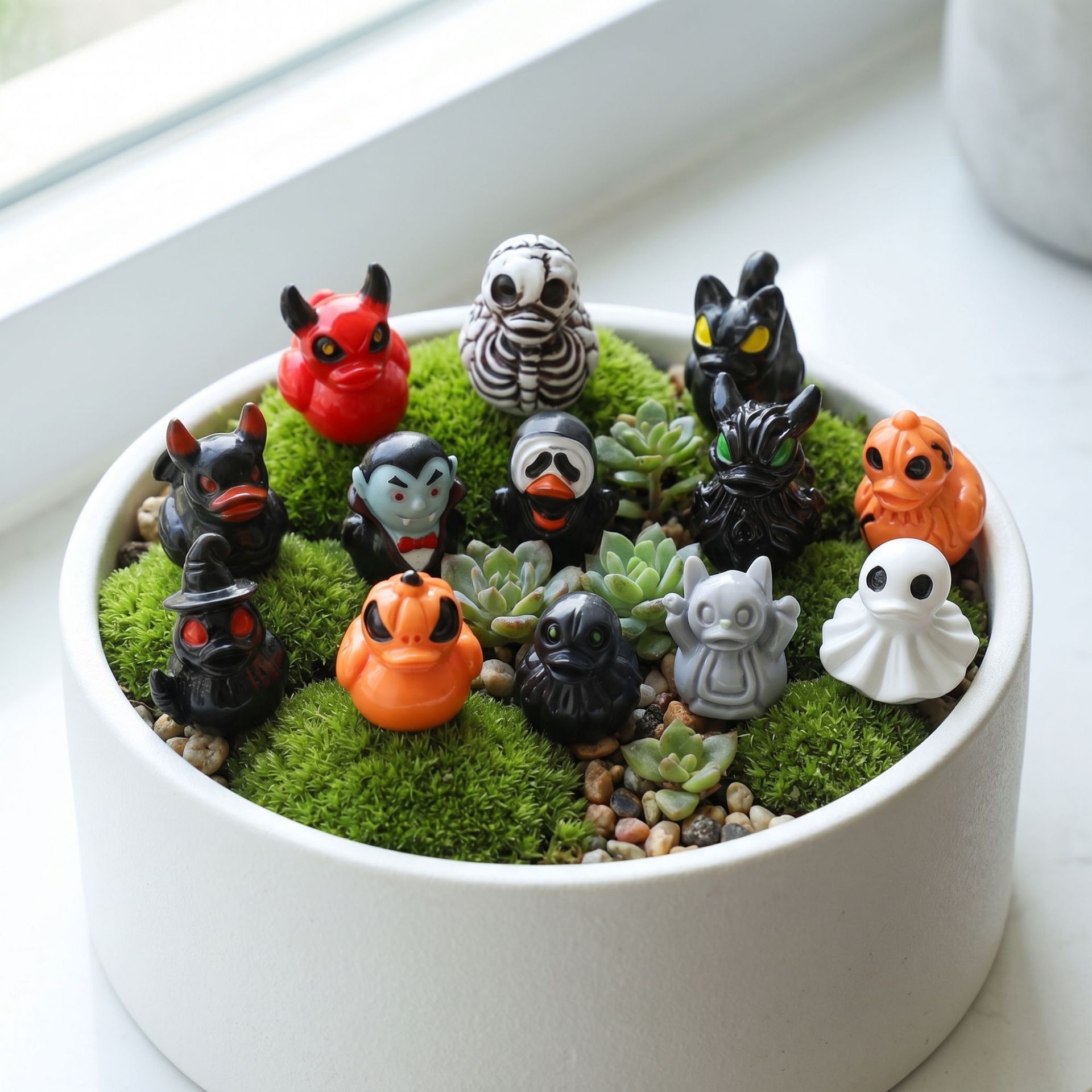 ชุด 12 ชิ้น/เซ็ต โมเดลเรซินขนา - Home Decor Duck บทวิจารณ์และราคา