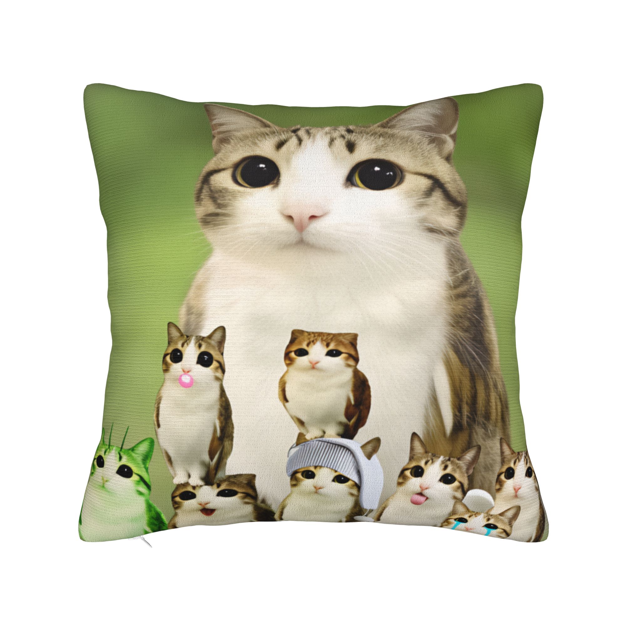 ปลอกหมอนตลก Meowl Cat Family p - Home Decor Png บทวิจารณ์และราคา