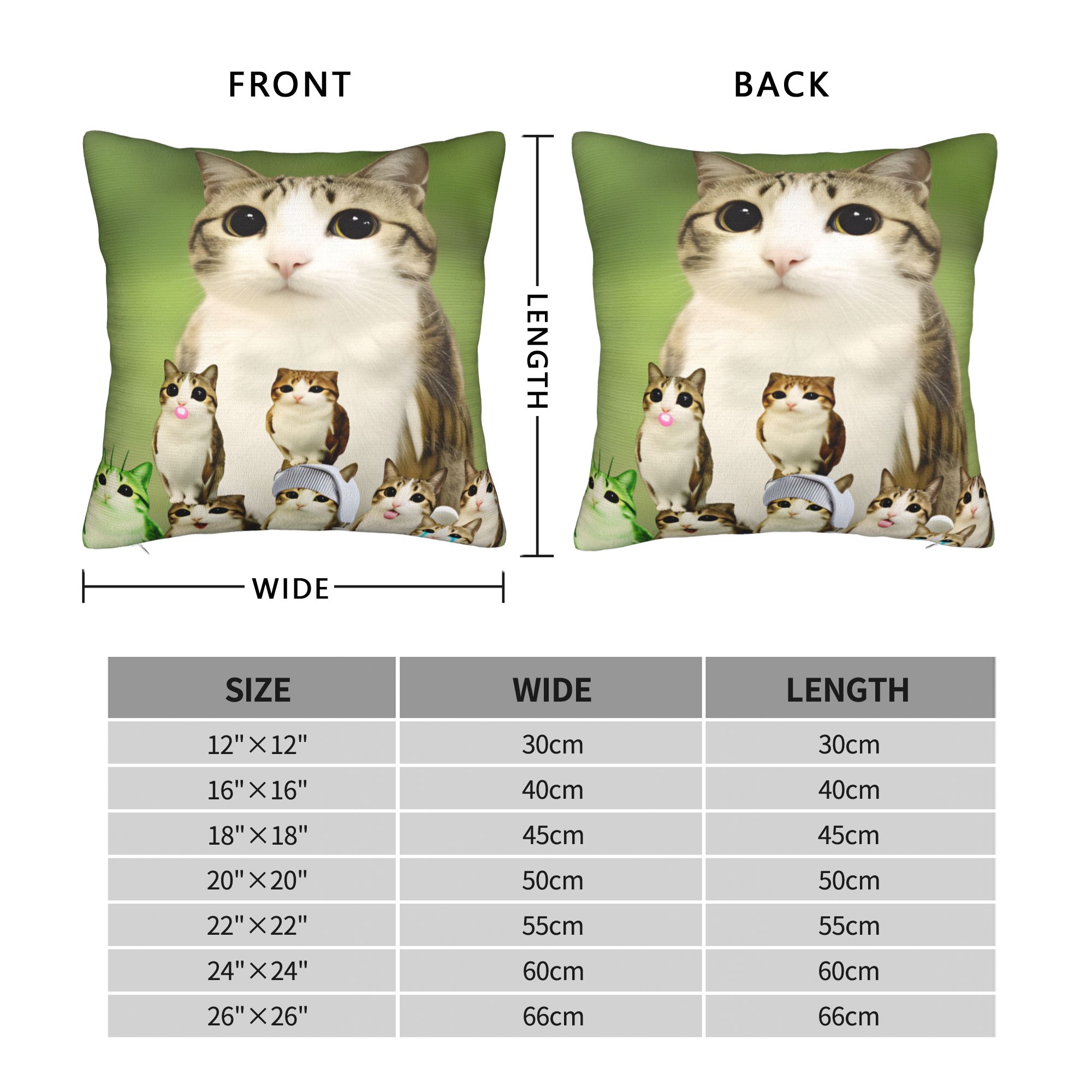 ปลอกหมอนตลก Meowl Cat Family p - Home Decor Png บทวิจารณ์และราคา