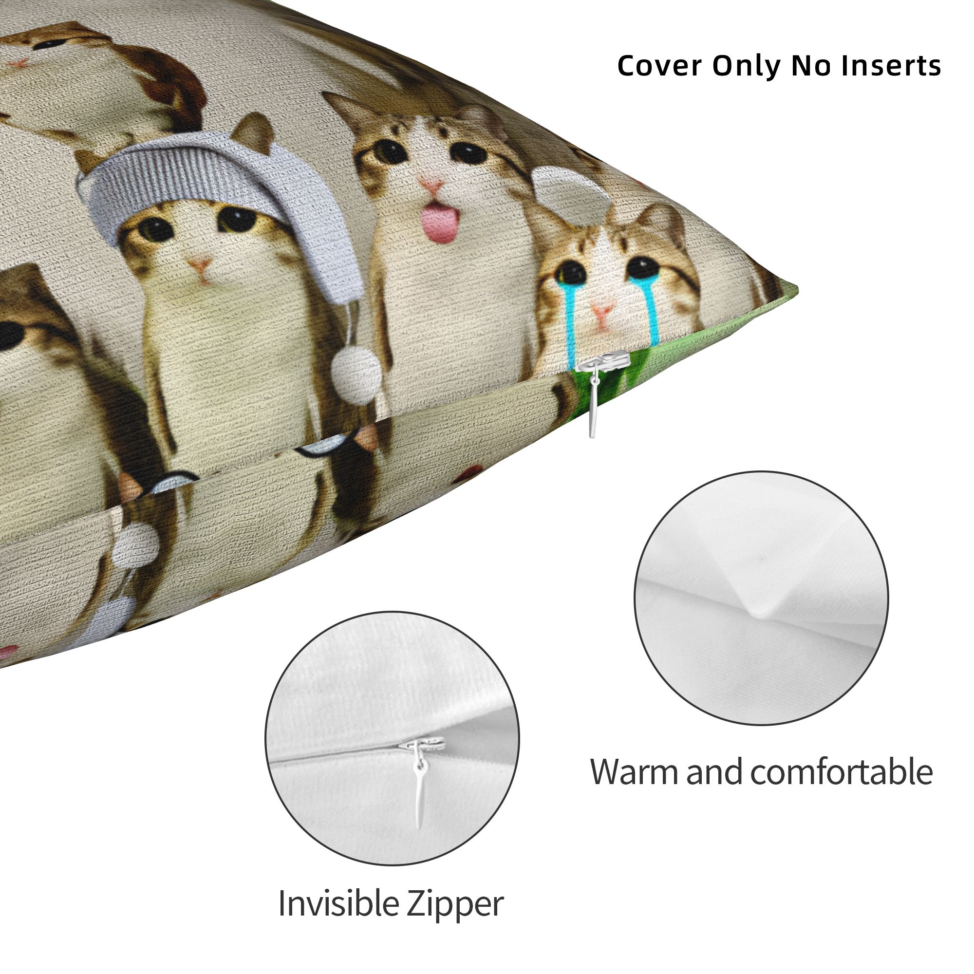 ปลอกหมอนตลก Meowl Cat Family p - Home Decor Png บทวิจารณ์และราคา