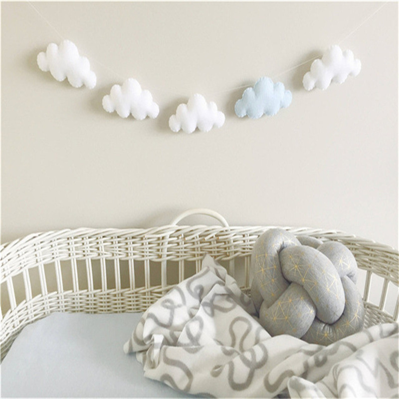 Nordic Felt Cloud Garlands Str - Home Decor Korea บทวิจารณ์และราคา