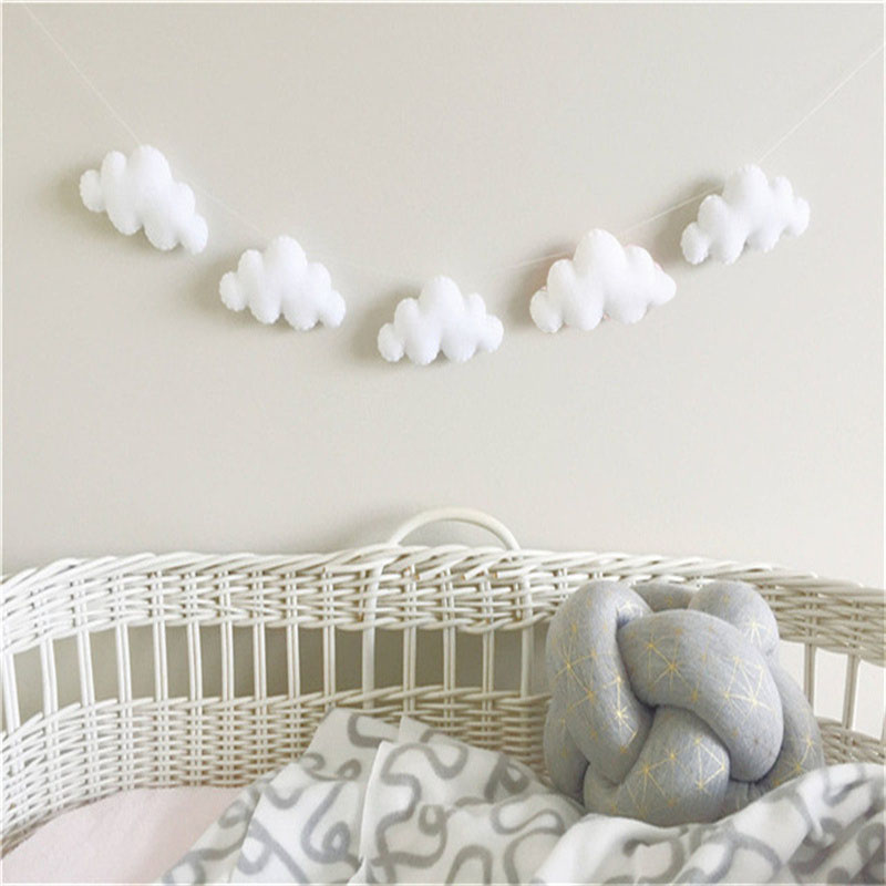 Nordic Felt Cloud Garlands Str - Home Decor Korea บทวิจารณ์และราคา