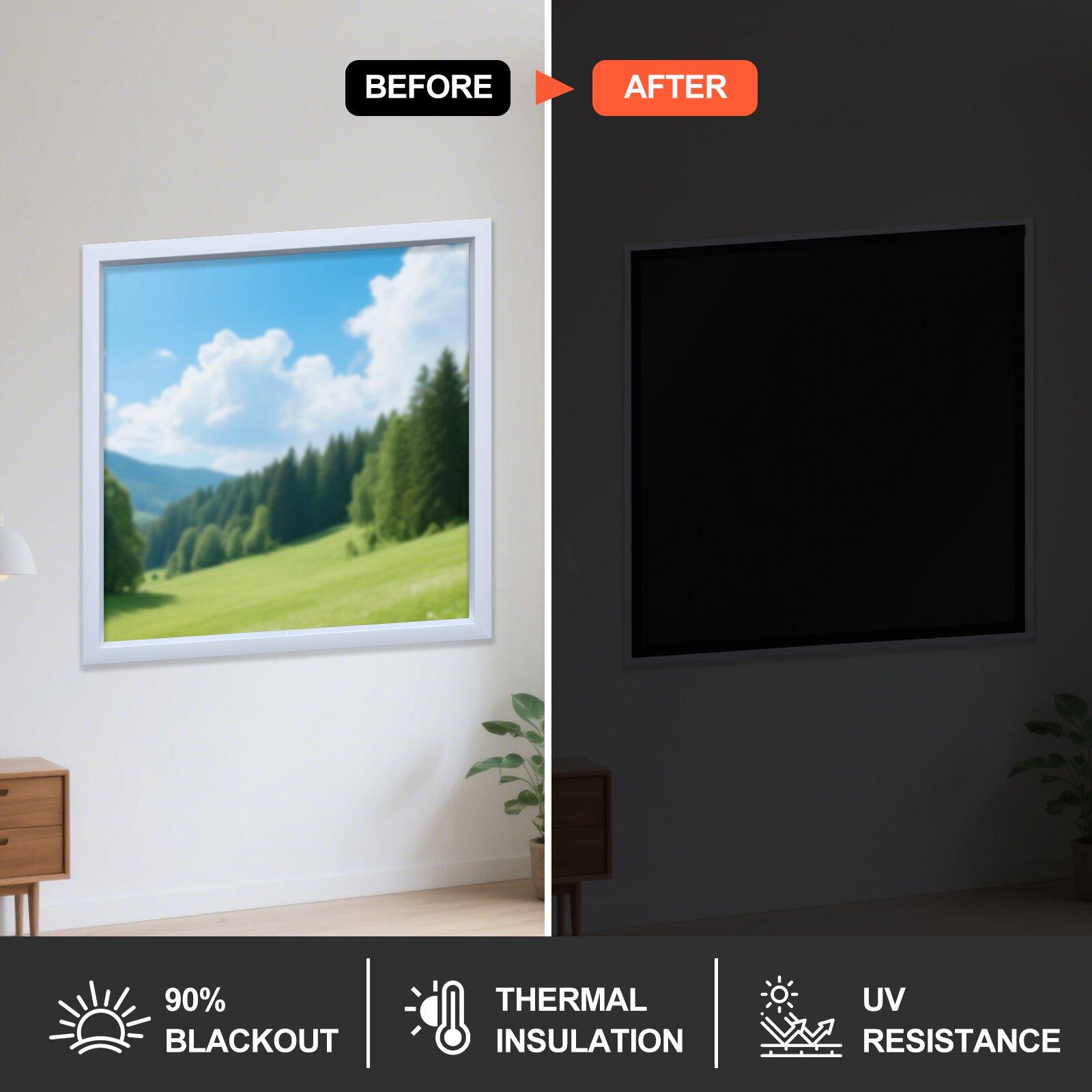 ผ้าม่านกันแสง DIY100% |   มีกา - Blackout Curtains บทวิจารณ์และราคา